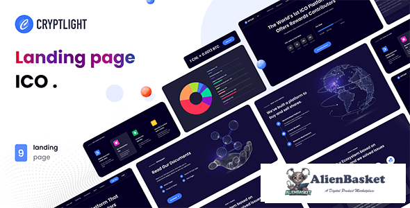 34256 Cryptlight - ICO Landing Page HTML5 Template 