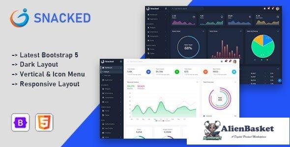 34274 Snacked - Bootstrap 5 Admin Template 