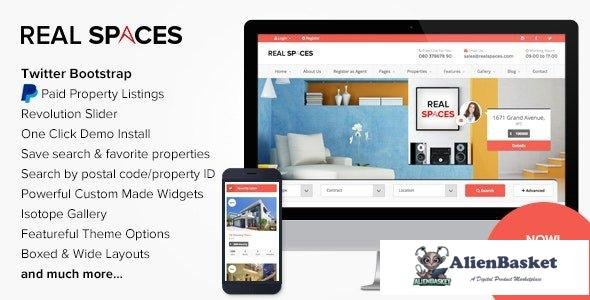 34285 Real Spaces v3.0 - WordPress Properties Directory Theme 