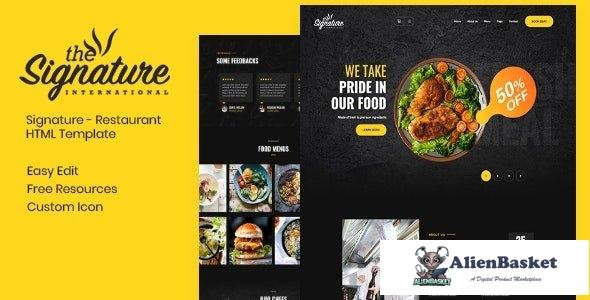 34310 Thesignature - Restaurant HTML Template 