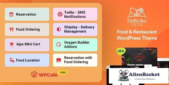 34360 Deliciko v2.0.2 - Restaurant WordPress Theme 