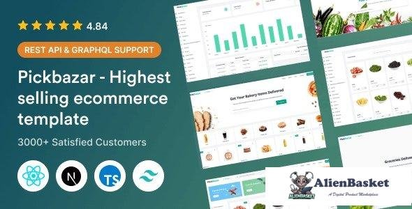 37747 PickBazar v10.0 - React Ecommerce Template with React Hooks, Next JS, GraphQL & REST API 