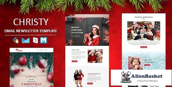34499 Christy - Responsive Christmas Email Template with Stampready Builder Access 