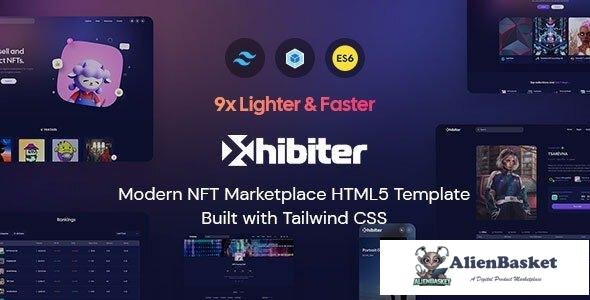 34555 Xhibiter v1.6 - NFT Marketplace HTML Template 