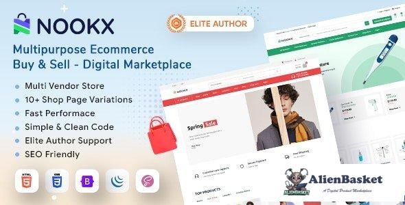 34615 Nookx v1.4.3 - Multipurpose Ecommerce and Buy & Sell - Digital Marketplace HTML Template with 