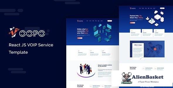 34696 Voopo v1.2 - React JS VOIP Service Template 