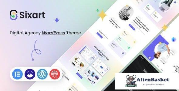 34805 Sixart v1.0.0 - Digital Agency WordPress Theme 