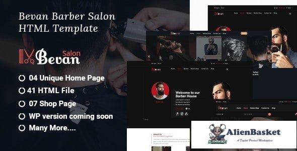 34834 Bevan – Barber Salon Bootstrap 4 HTML Template 