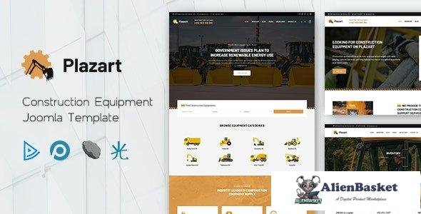 34842 Plazart v1.0 - Construction Equipment Joomla Template 