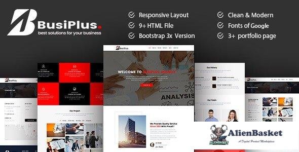 34860 Busiplus v1.0 - Corporate Business HTML5 Template 