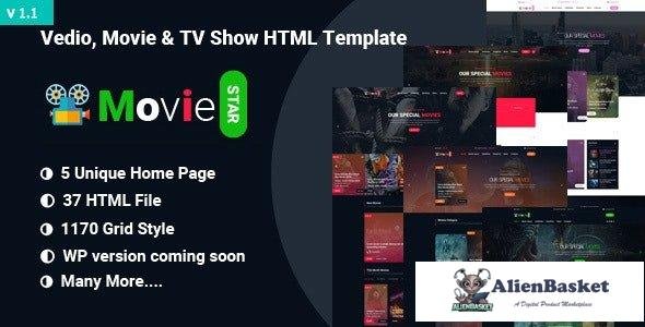 34873 Movie Star v1.1 - Movie, Video & TV Show HTML Template 