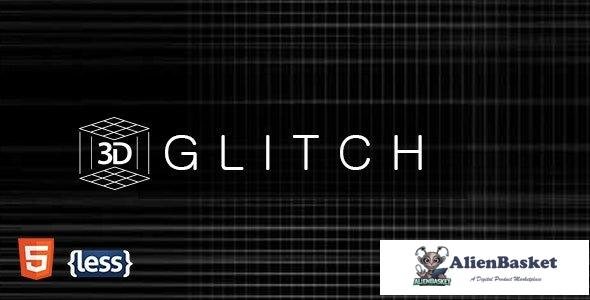 34891 Glitch - Glitchy Animated Coming Soon Template 