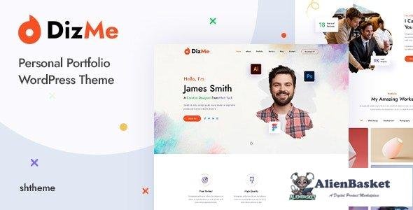 34909 Dizme v1.0 - Personal Portfolio WordPress Theme 