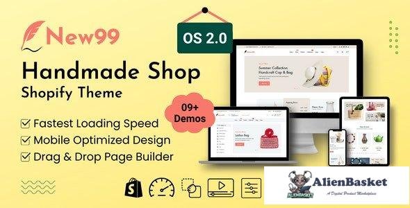 45022 New99 v2.1.0 - Handmade Shop Shopify Theme 