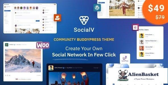 38311 SocialV v1.9.0 - Social Network and Community BuddyPress Theme 