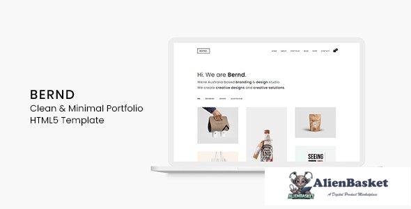 34974 Bernd - Clean & Minimal Portfolio HTML5 Template 