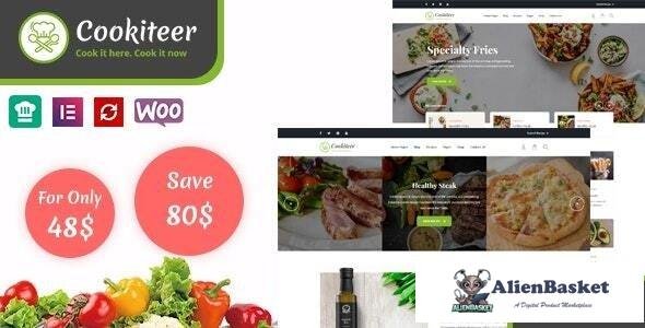 34977 Cookiteer v1.4.8 - Food & Recipe WordPress Theme 