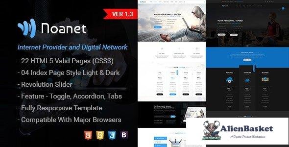 34986 Noanet v1.3 - Digital Network and Internet Provider HTML Template 