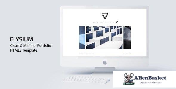 34988 Elysium - Clean & Minimal Portfolio HTML5 Template 