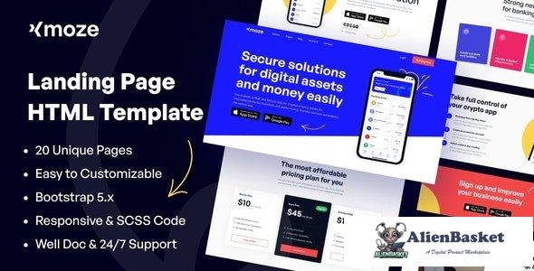 35004 Xmoze - HTML Landing Page Template 