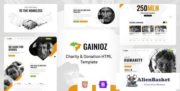 35096 Gainioz v1.3 - Charity & Donation HTML Template 