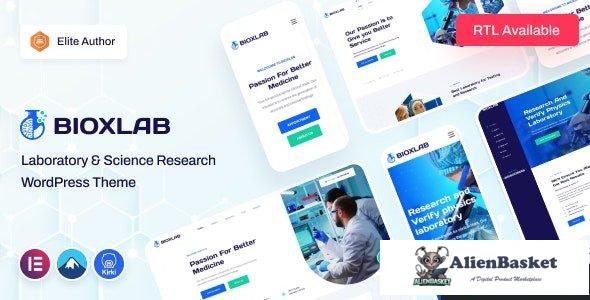 35120 Bioxlab v1.0.3 - Laboratory & Science Research WordPress Theme 
