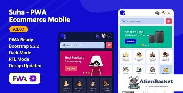 35180 Suha v3.0.1 - PWA Ecommerce Mobile 