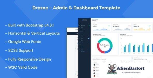 35220 Drezoc - Admin & Dashboard Template 