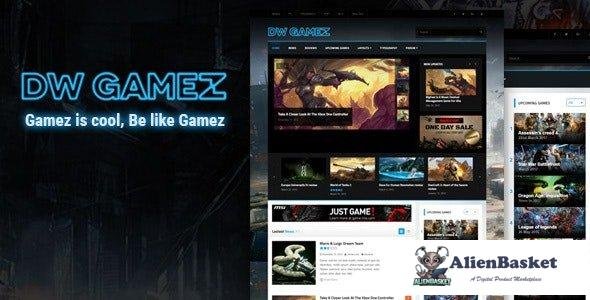 35228 DW Gamez v1.0.9 - Responsive WordPress Gaming Theme 