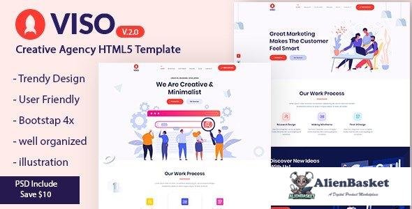 35289 VISO v2.0 - Creative Agency Portfolio Landing Page Template 