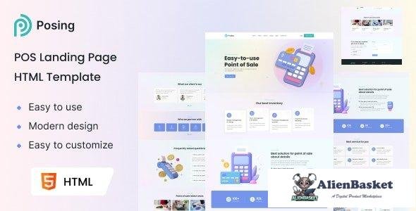 35381 Posing - Point of Sale Landing Page HTML Template 