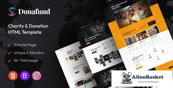 35475 Donafund – Fundraising & Charity HTML Template 