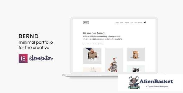 35524 Bernd v3.0.0 - Minimal WordPress Portfolio Theme 