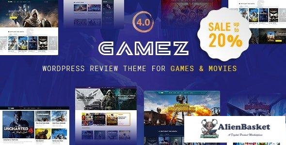 35595 Gamez v4.3.4 - Best WordPress Review Theme For Games, Movies And Music 