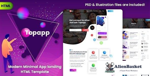 35918 Topapp v1.0 - App Landing Page 