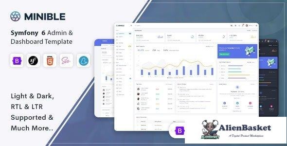 36093 Minible - Symfony Admin & Dashboard Template 