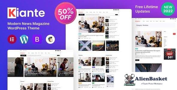 40738 Kiante v1.0.3 - Newspaper Magazine Blog Modern WordPress Theme Multipurpose 