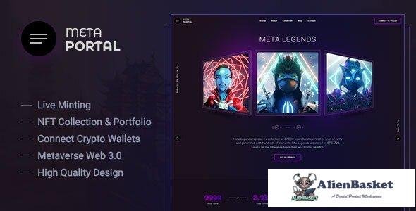 36173 MetaPortal - NFT Portfolio and Landing Page 