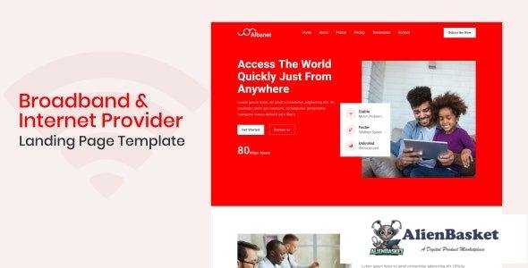 36228 Albanet - Broadband & Internet Provider Landing Page Template 