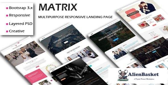 36321 MATRIX - Multipurpose Responsive HTML Landing Pages 