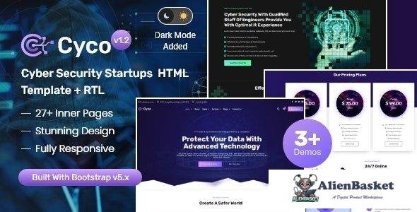 36408 Cyco v1.2 - Cyber & Online Security Providers HTML Template 