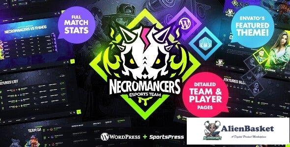 36553 Necromancers v1.2.1 - eSports & Gaming Team WordPress Theme 