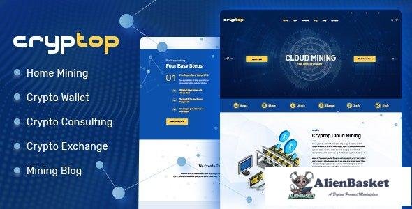 39384 CrypTop v1.0.8 - ICO Landing and CryptoCurrency WordPress Theme 