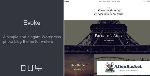 38252 Evoke v2.4.7.2 - Photo Stories WordPress Blog Theme 