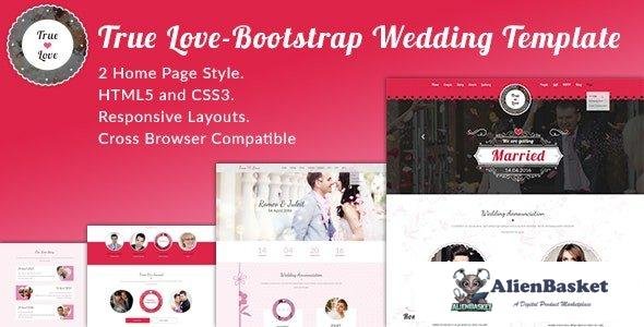 36712 True Love - Bootstrap Wedding Template 