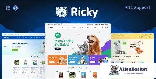 36738 Ricky v1.0.3 - Pet Shop & Care WooCoomerce Theme 