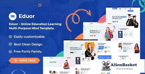 36911 Eduor - Online Education Learning Multi-Purpose HTML Template 