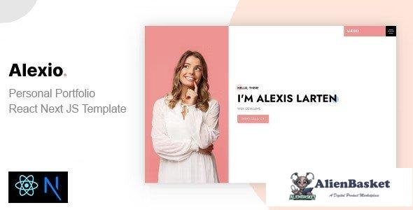 37054 Alexio – React NextJS Personal Portfolio 