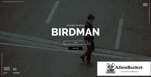 37274 Birdman - Responsive Coming Soon Page 