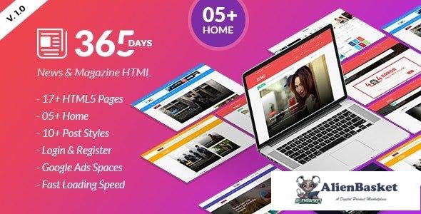 37426 365 Days - News HTML Template 